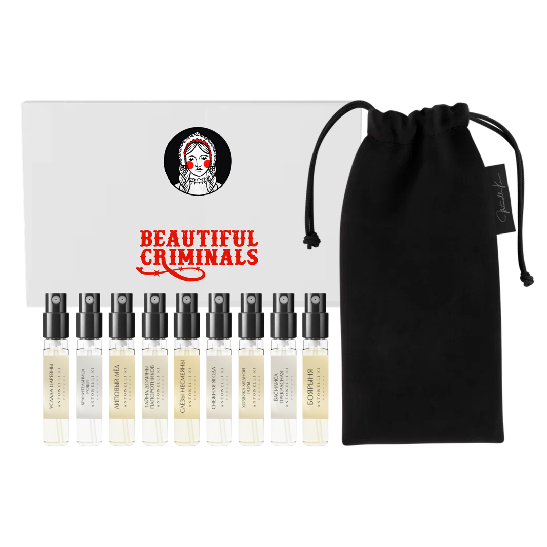 Аромабокс женский «BEAUTIFUL CRIMINALS» 9×3мл — Antonelli Ki Parfums